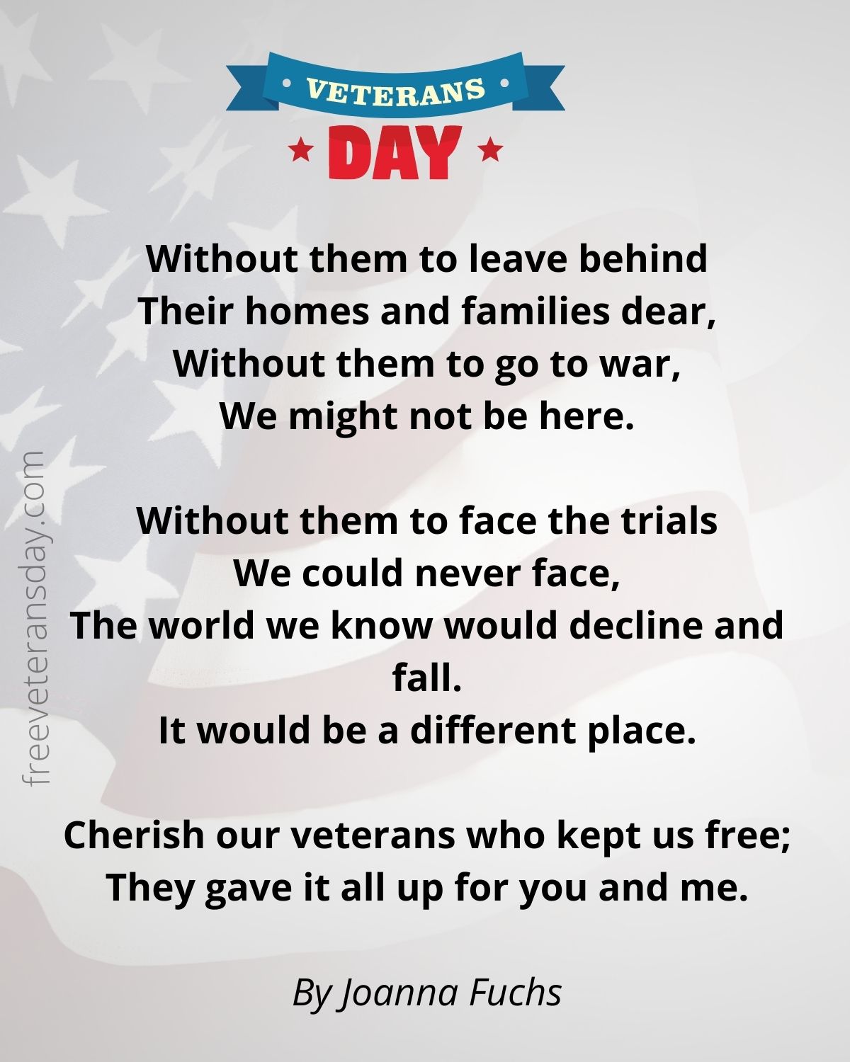 veterans day poems thank you