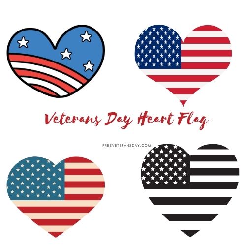 Heart Flags for Veterans Day