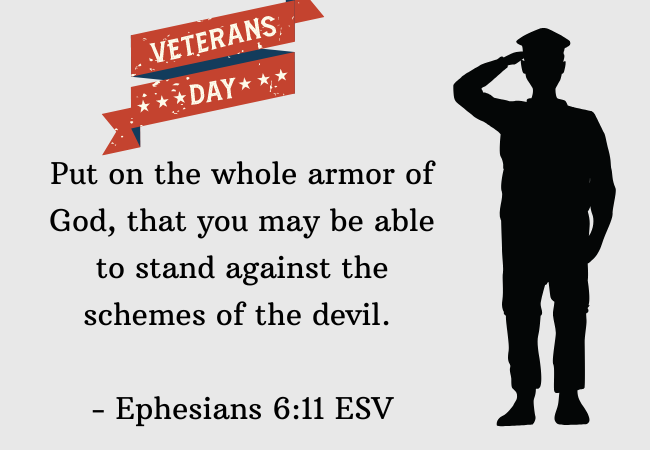 Put on the whole armor of God, that you may be able to stand against the schemes of the devil. - Ephesians 6:11 ESV