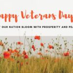 Happy Veterans Day with Flowers